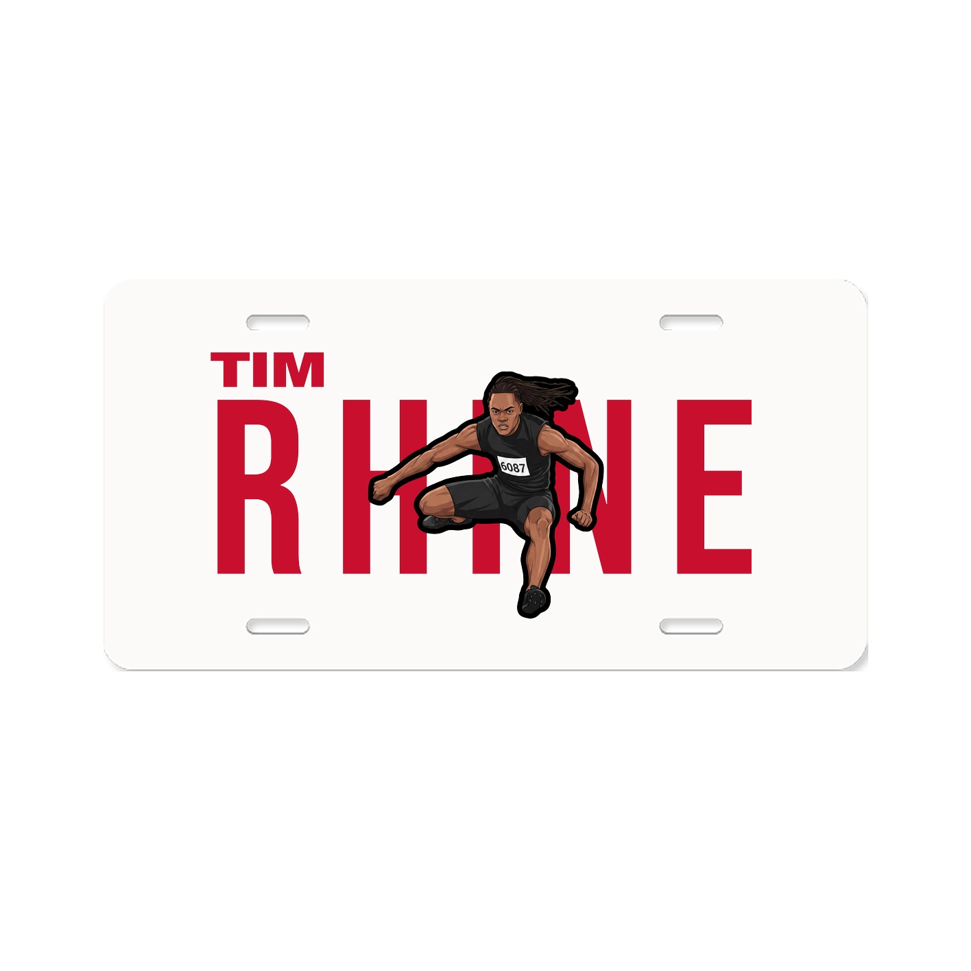 License Plate — Player Name in Classic
