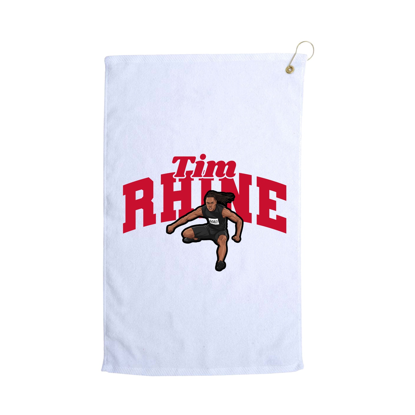 Golf Towel — Signature Arch in White