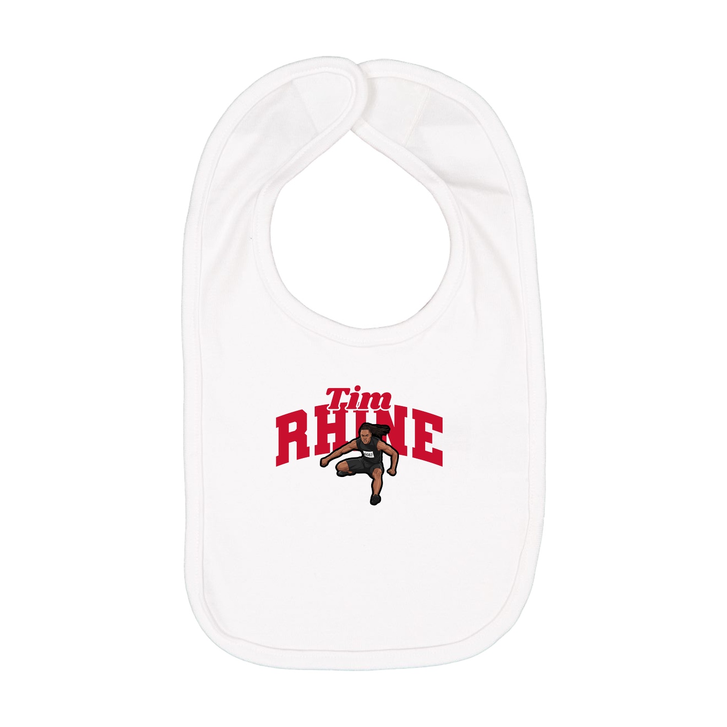 Infant Bib — Signature Arch in White