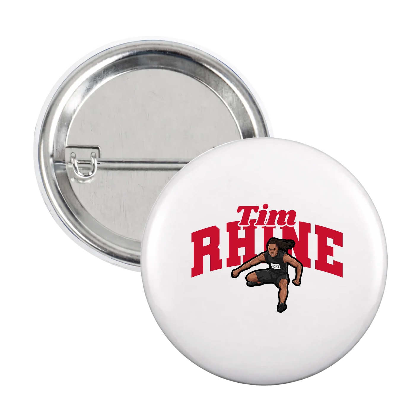 Game Day Button — Signature Arch in White