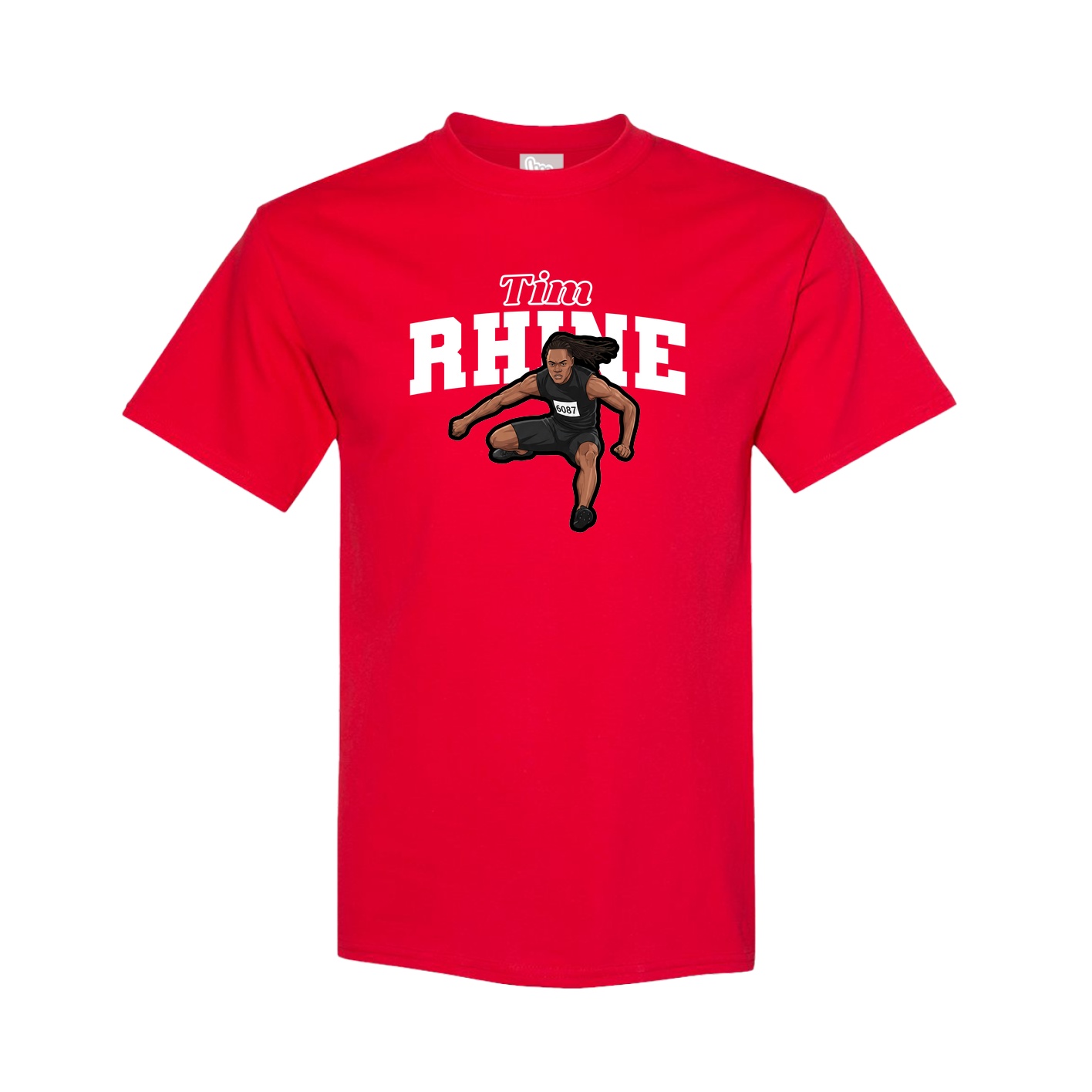 Tee — Name Arch in Red