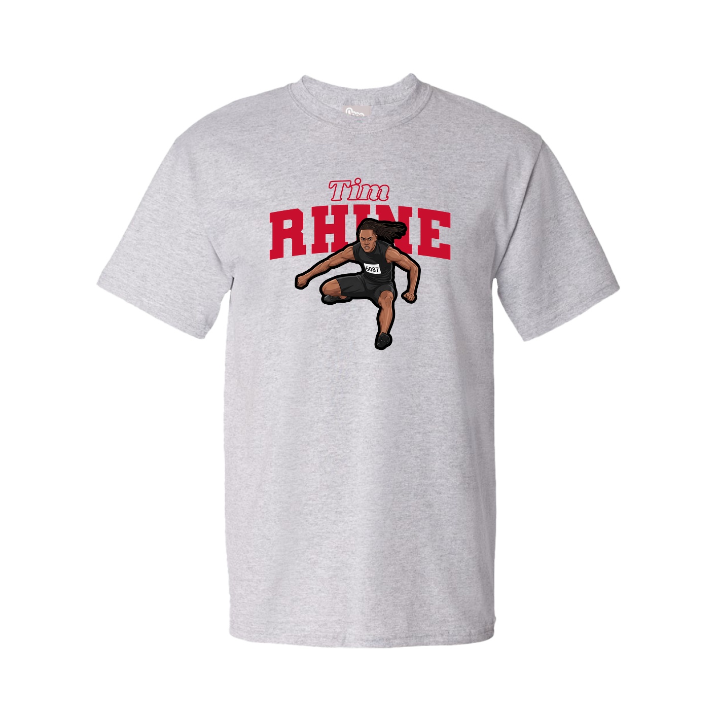 Youth Tee — Name Arch in Grey