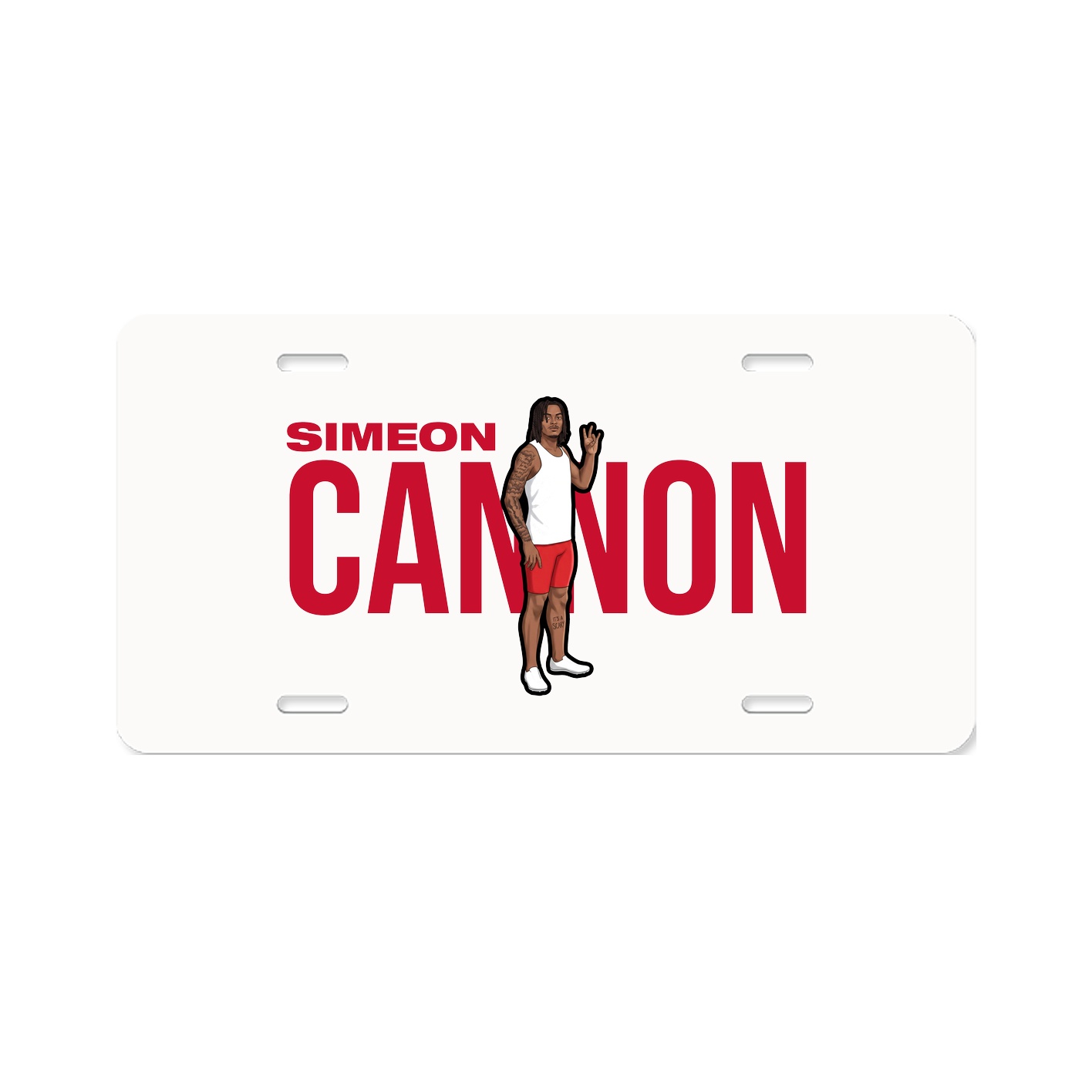 License Plate — Player Name in Classic