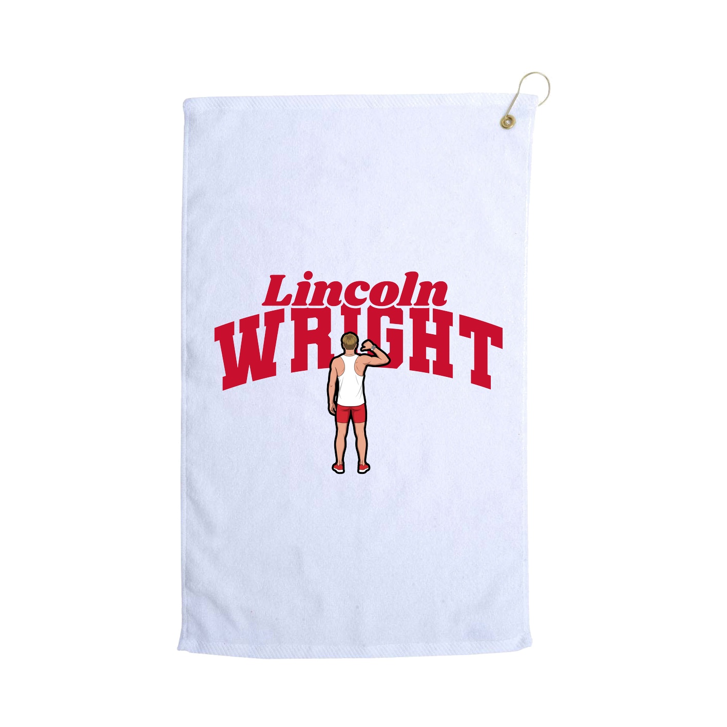 Golf Towel — Signature Arch in White