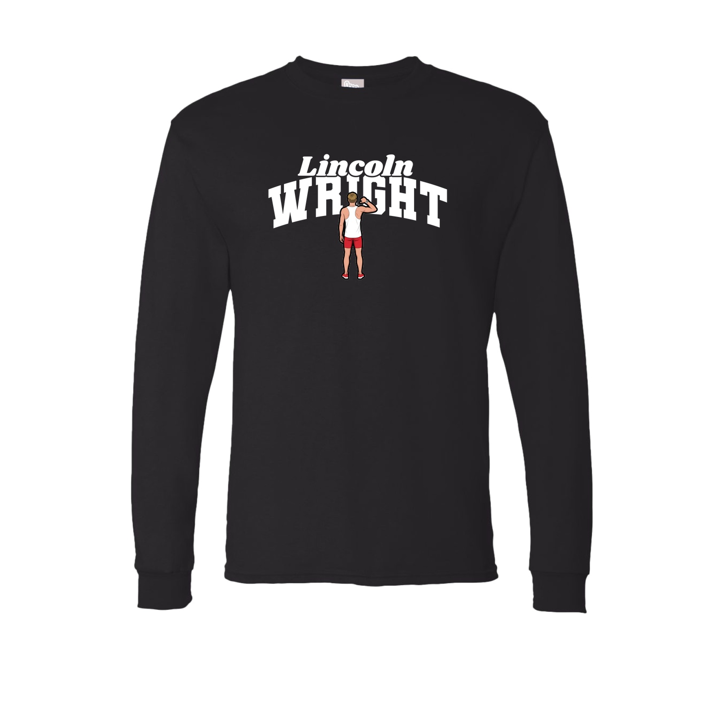 Long Sleeve Tee — Signature Arch in Black