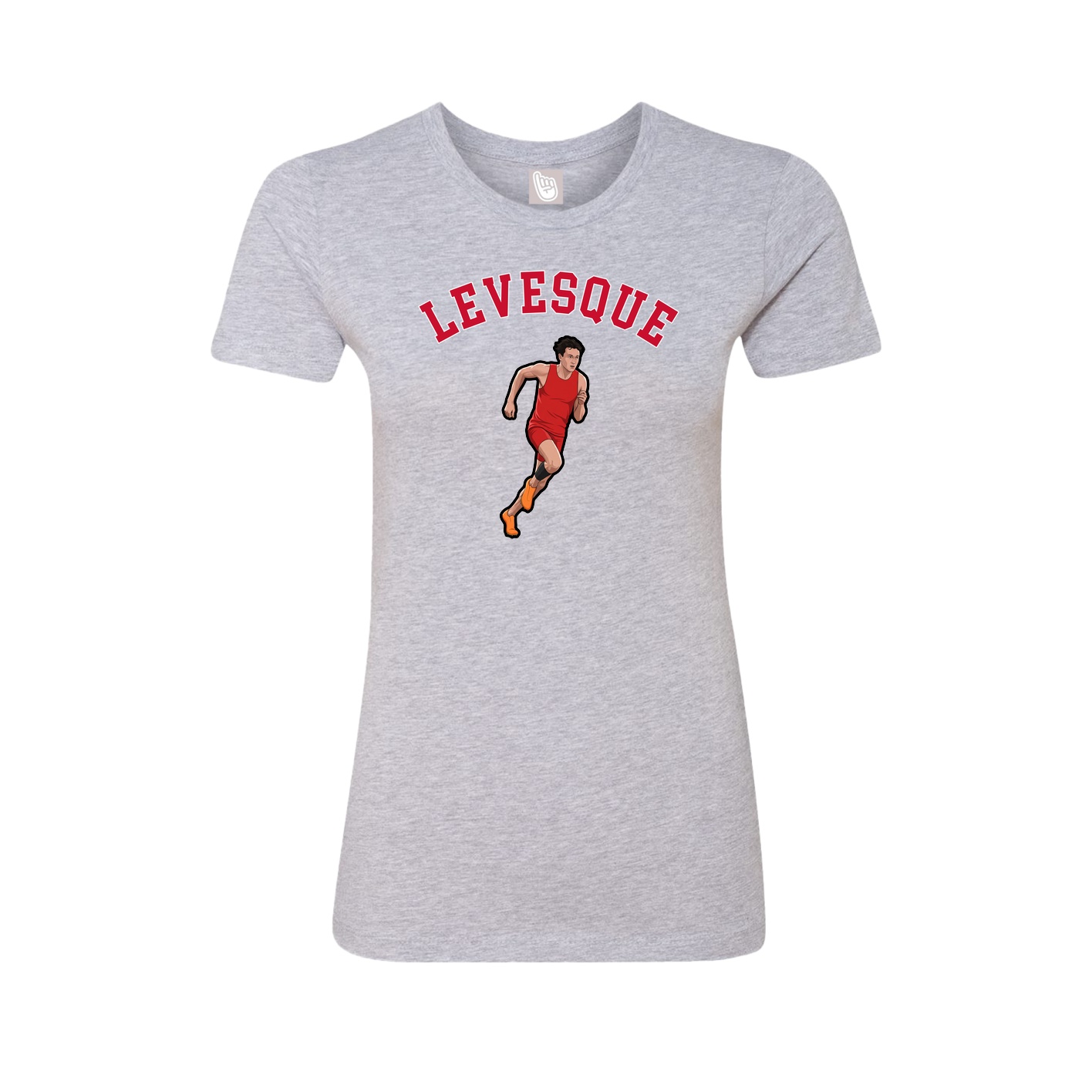 Fitted Women's Tee — Shirsey Arch in Grey