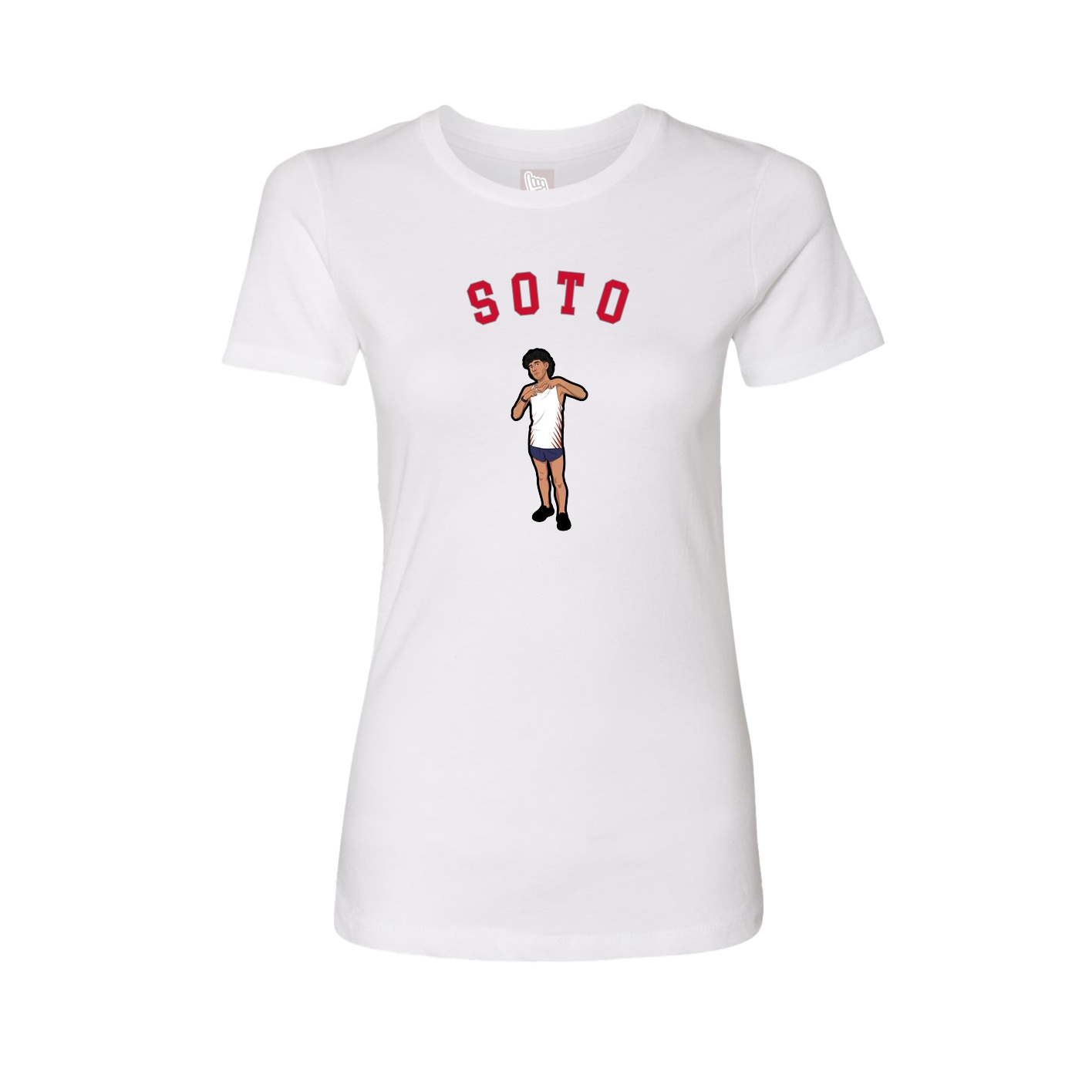 Fitted Women's Tee — Shirsey Arch in White