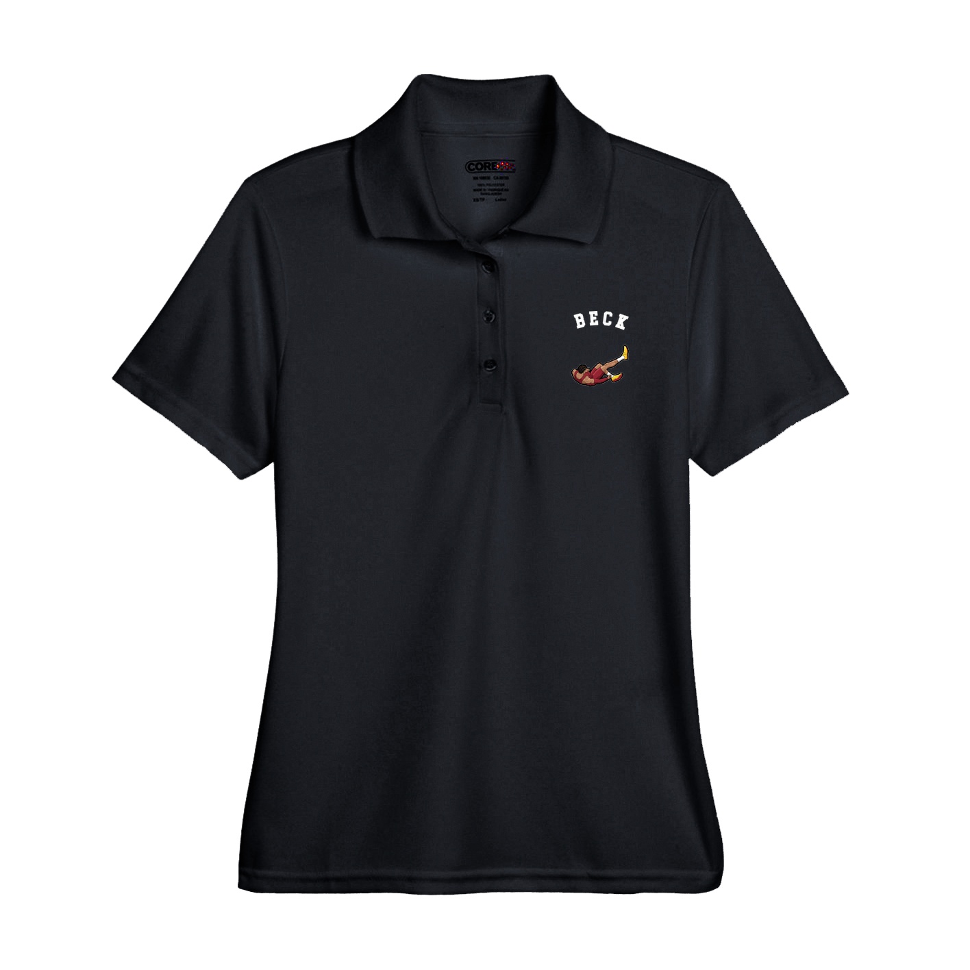 Womens Performance Polo — Shirsey Arch in Black