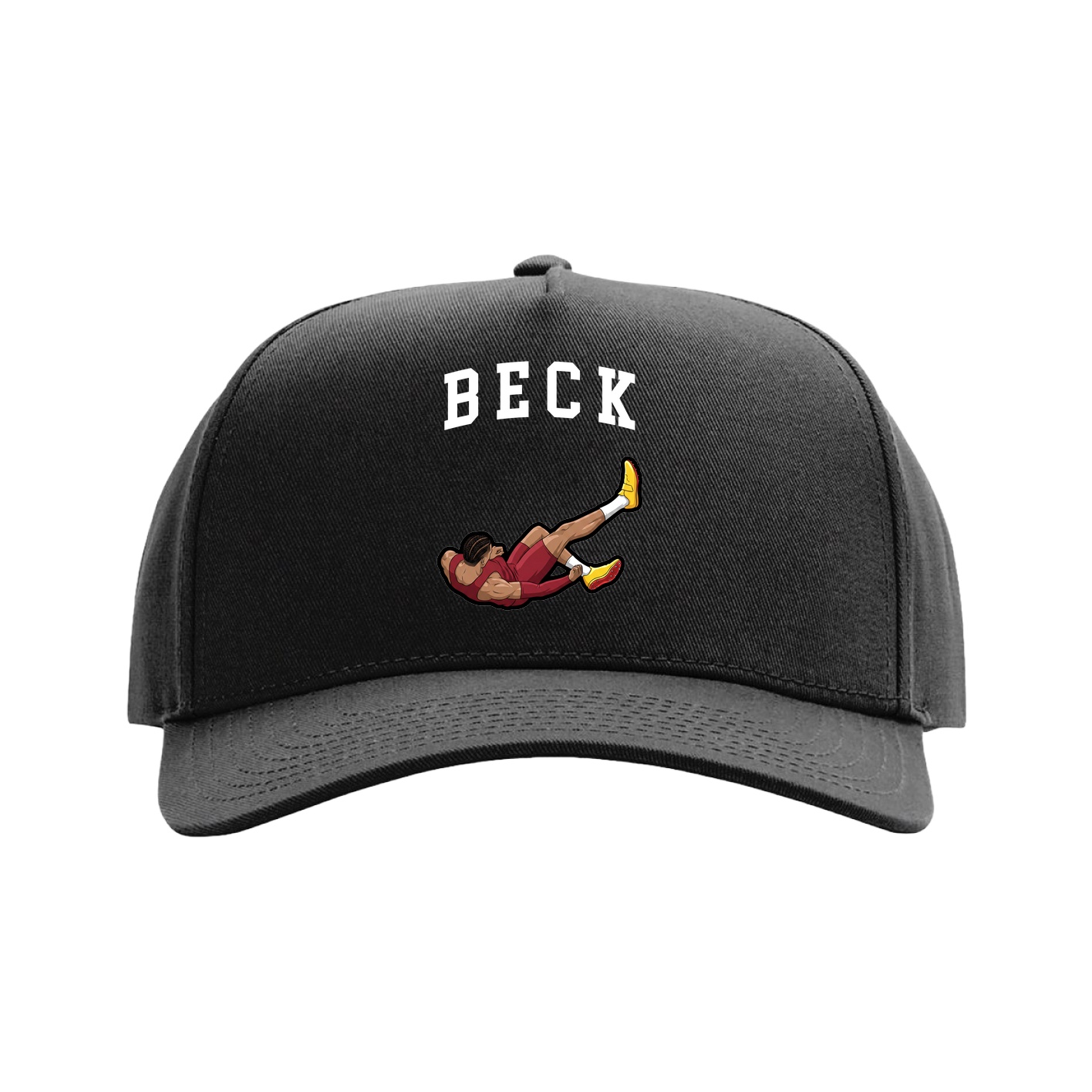 Full Fabric Five-Panel Champ Cap — Shirsey in Black