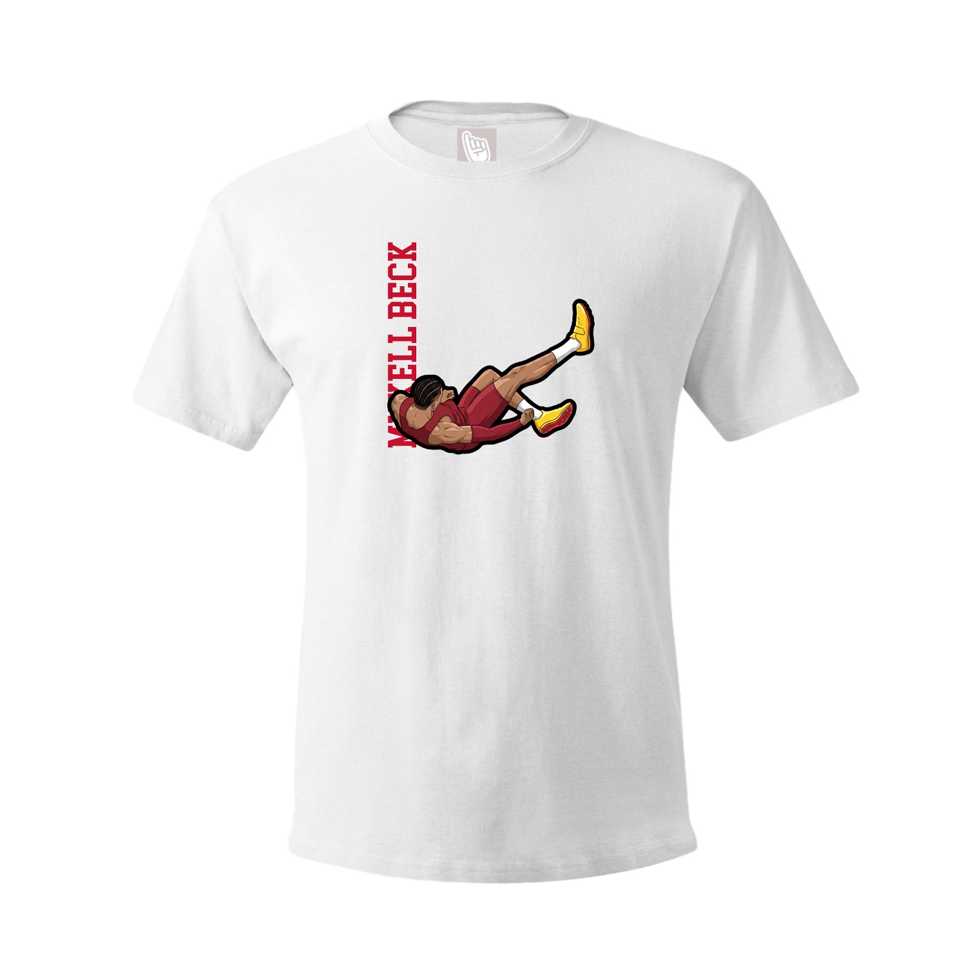 Tee — Name Vertical in White