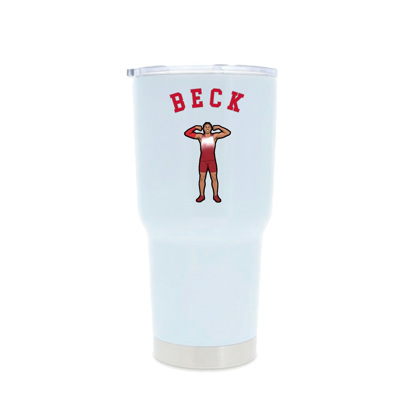 30oz Stainless Steel Tumbler — Shirsey Arch in White