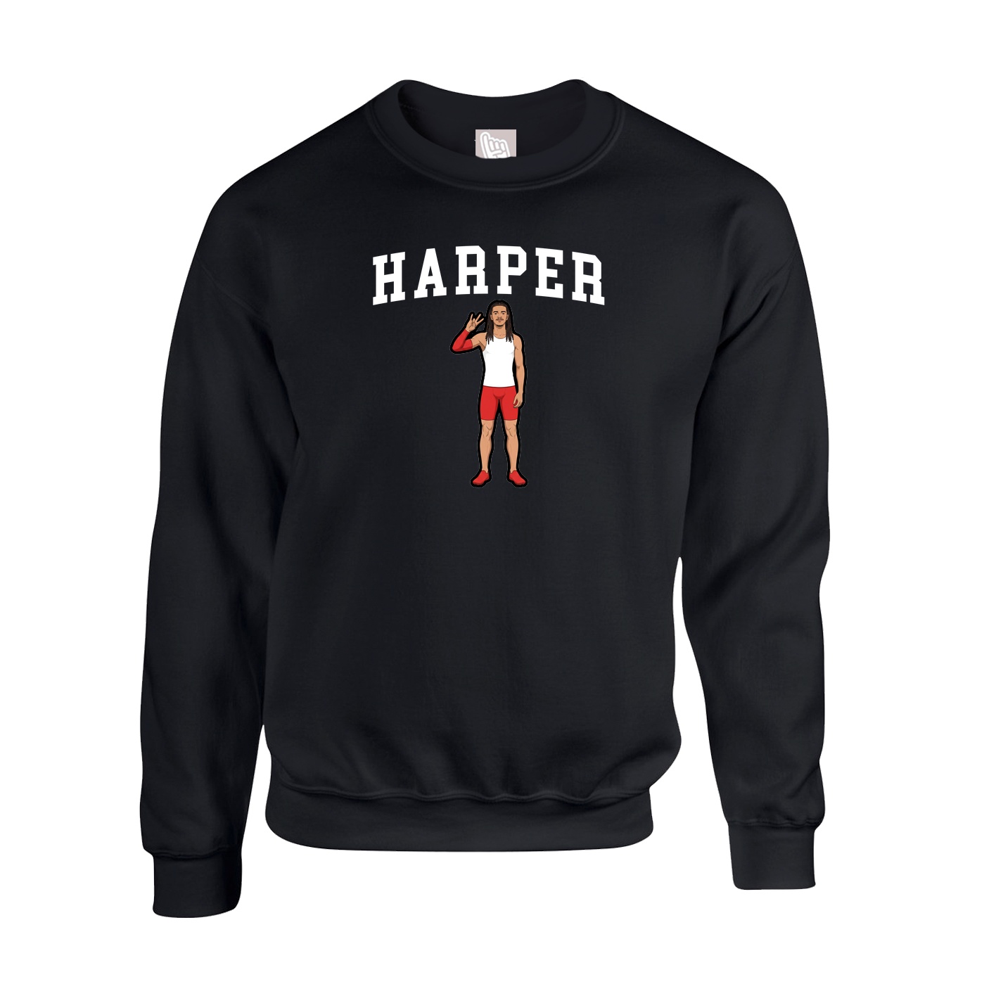 Fleece Crew — Shirsey in Black