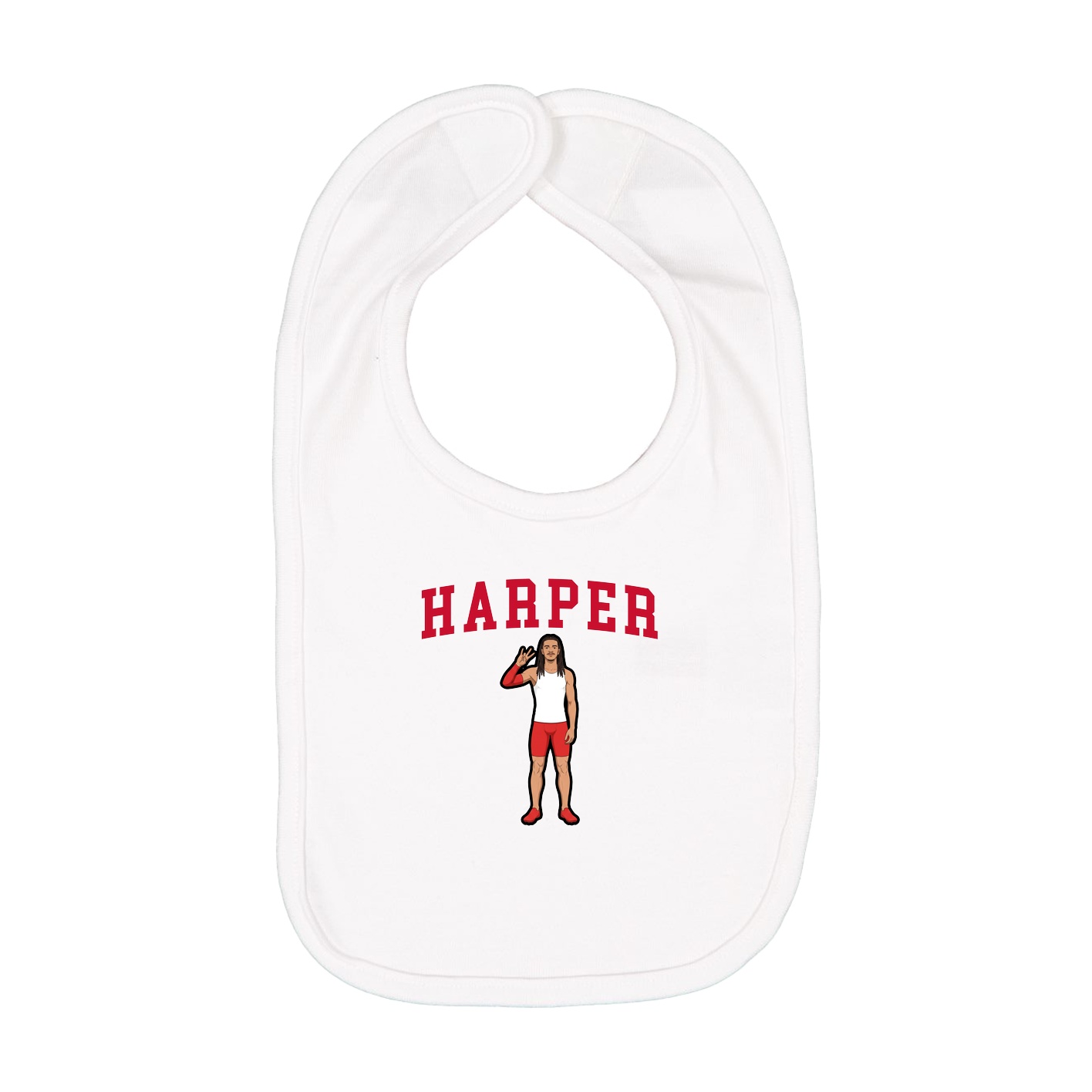 Infant Bib — Shirsey in White
