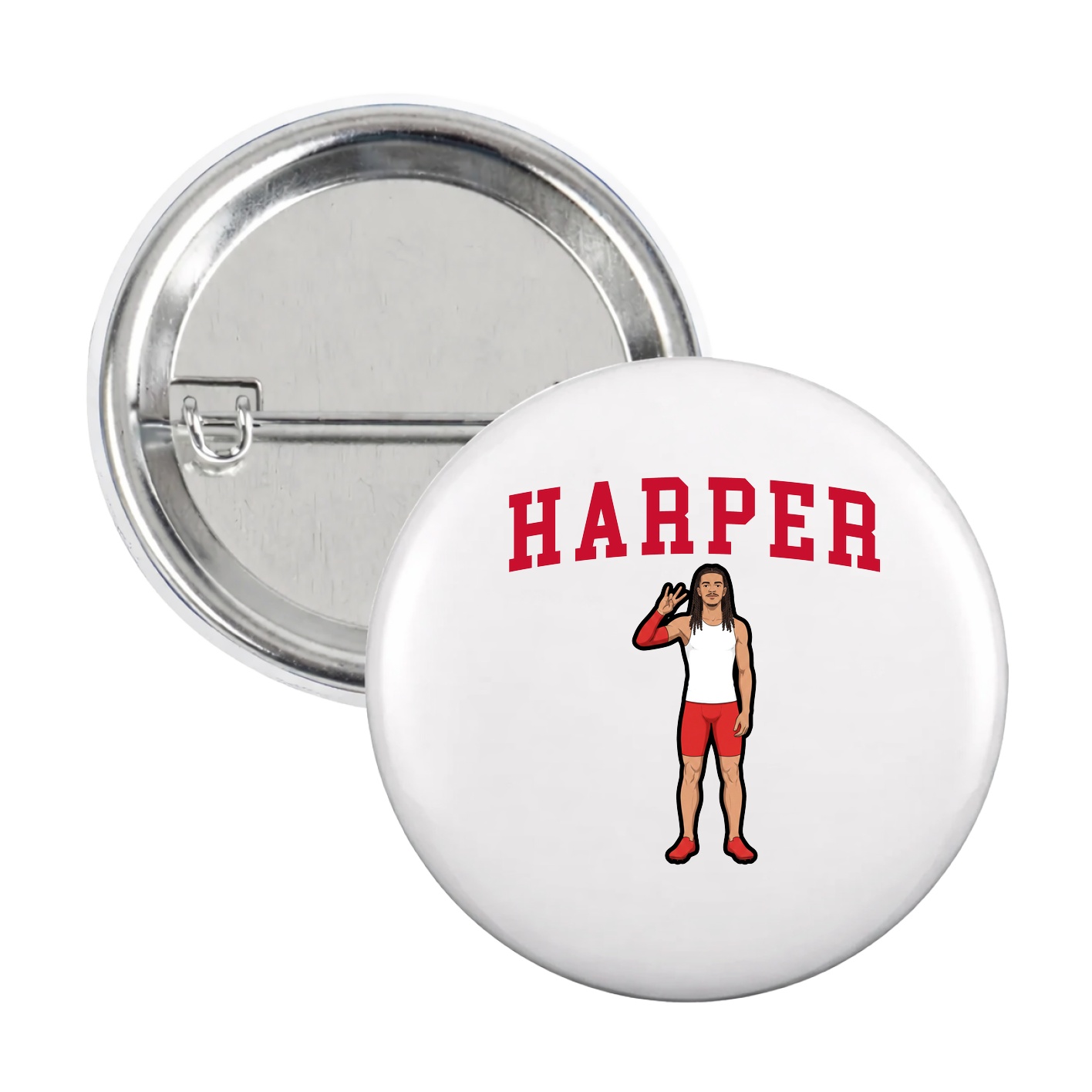 Game Day Button — Shirsey in White