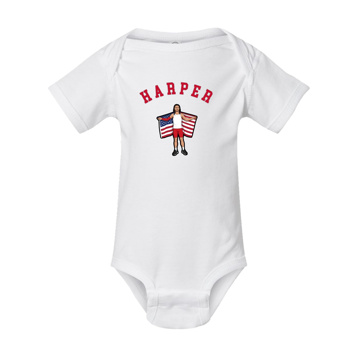 Baby Onesie — Shirsey Arch in White