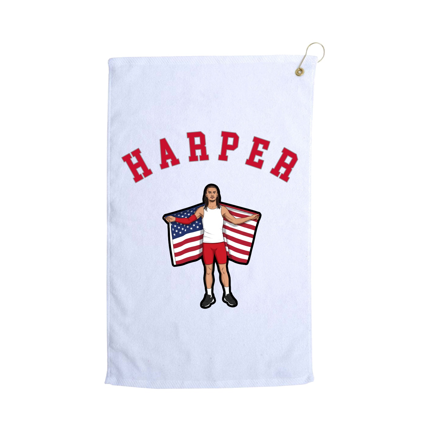 Golf Towel — Shirsey Arch in White
