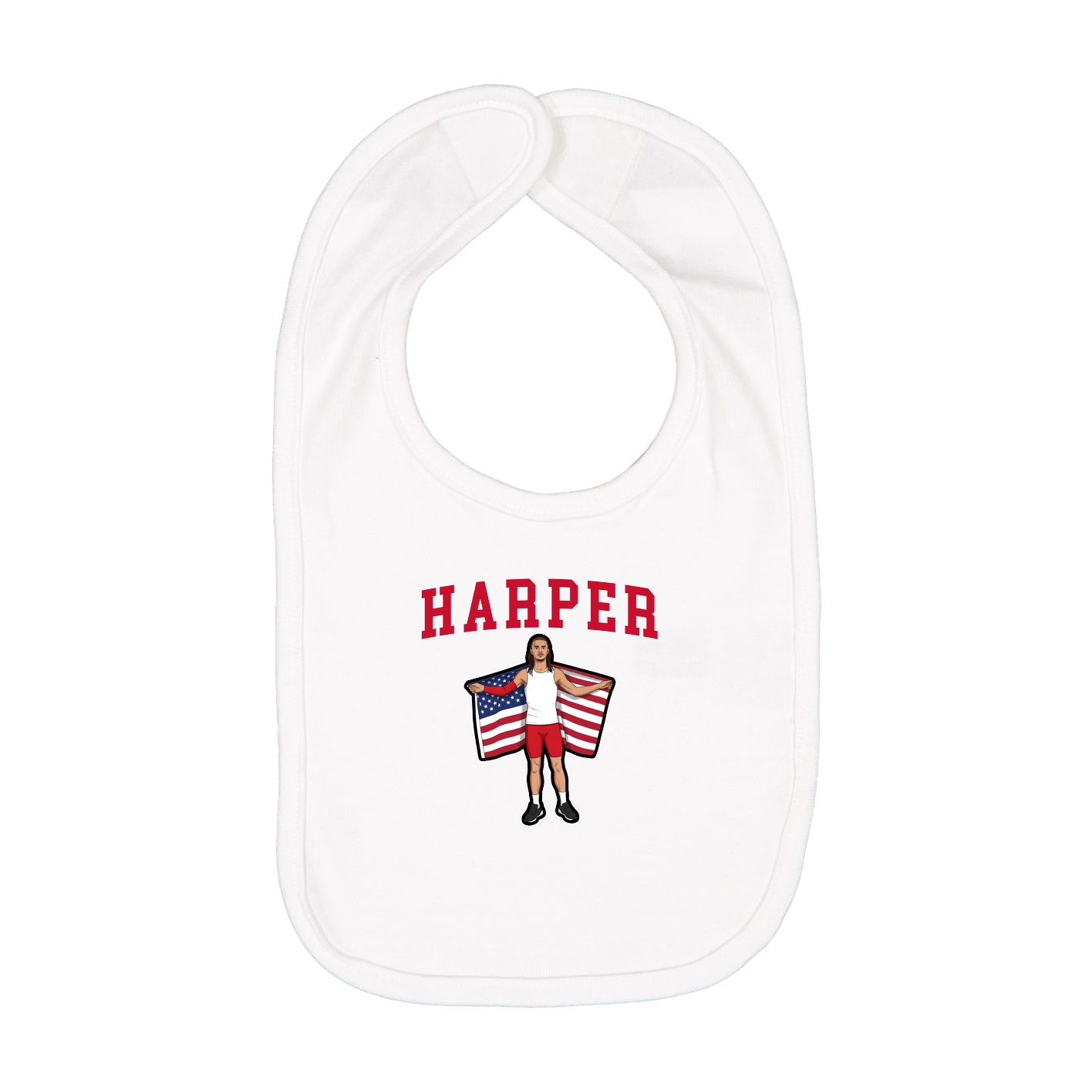 Infant Bib — Shirsey in White