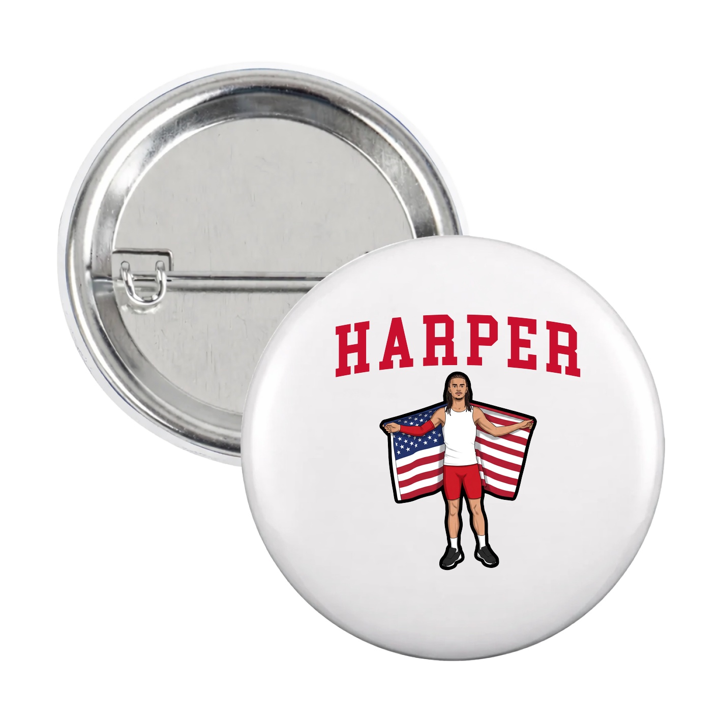 Game Day Button — Shirsey in White