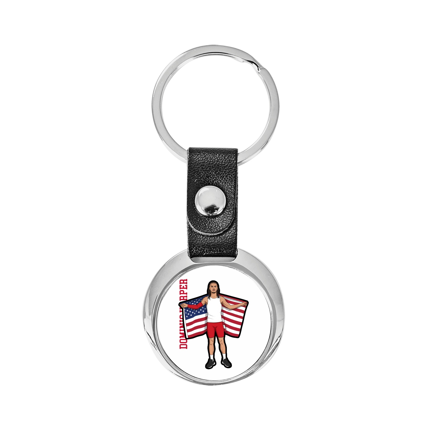 Key Chain — Name Vertical in Classic