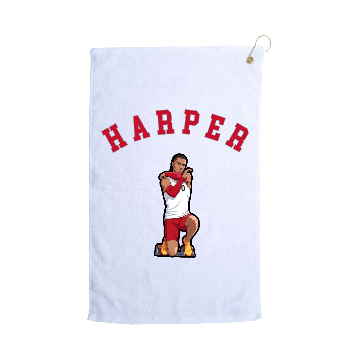 Golf Towel — Shirsey Arch in White
