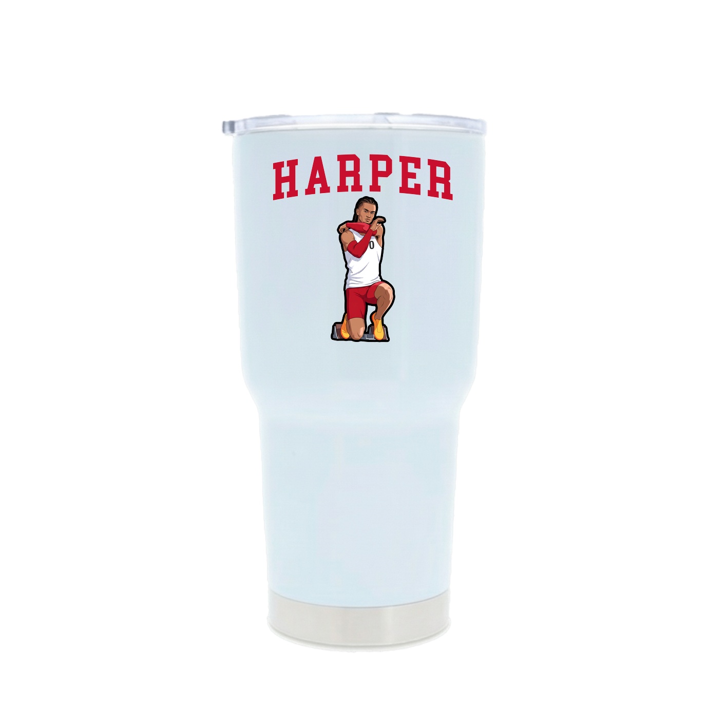 30oz Stainless Steel Tumbler — Shirsey in White