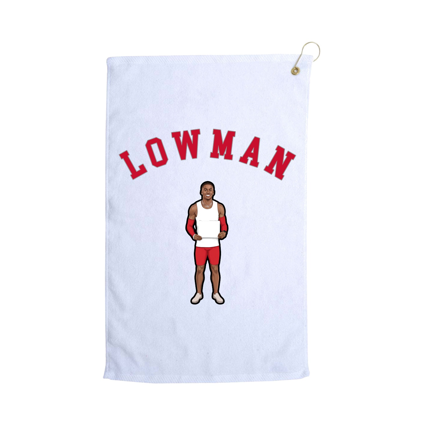 Golf Towel — Shirsey Arch in White