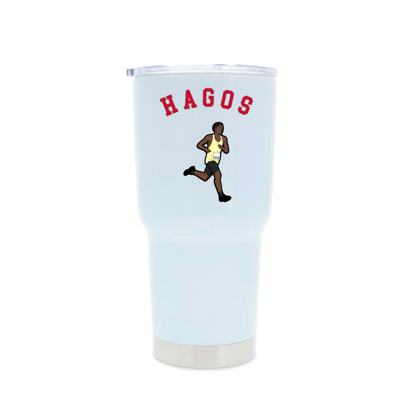 30oz Stainless Steel Tumbler — Shirsey Arch in White