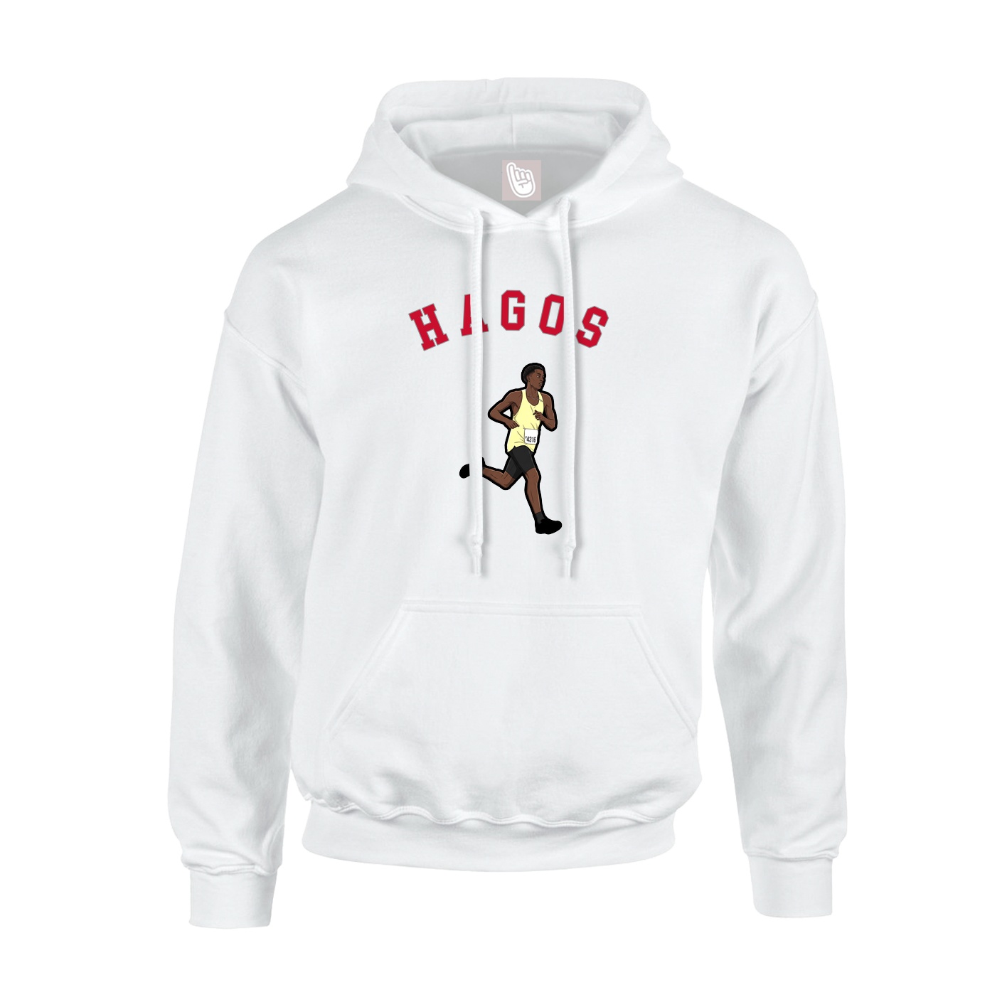 Youth Hoodie — Shirsey Arch in White