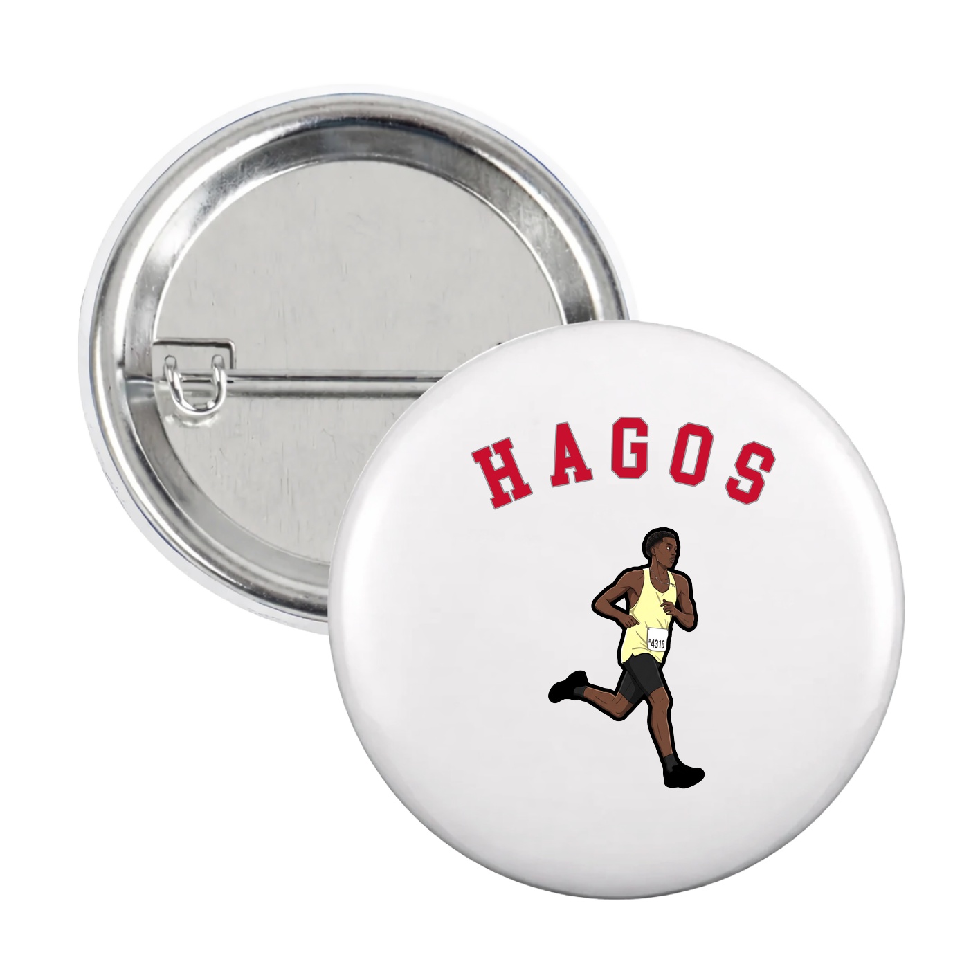 Game Day Button — Shirsey Arch in White
