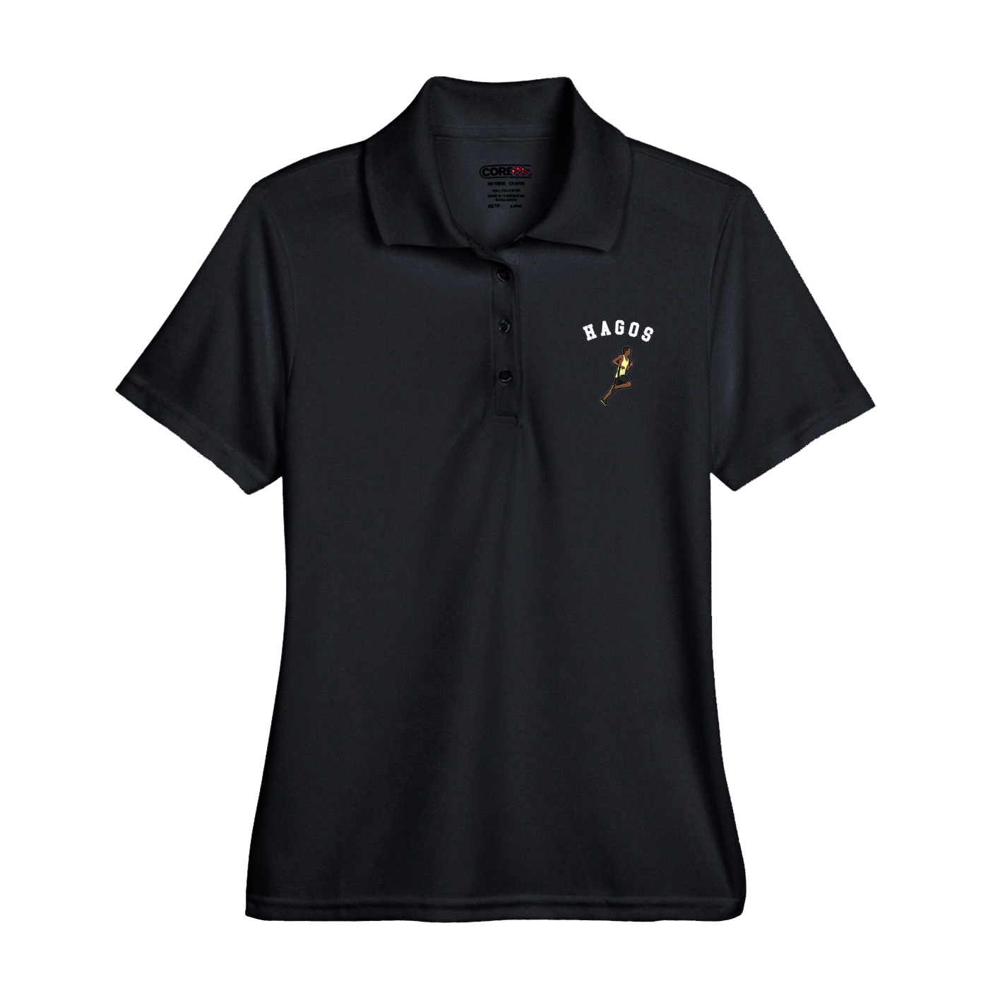 Womens Performance Polo — Shirsey Arch in Black