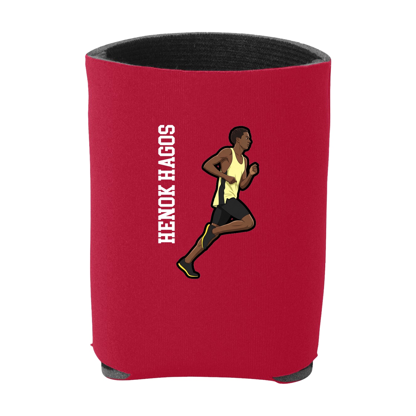 Can Holder — Name Vertical in Red