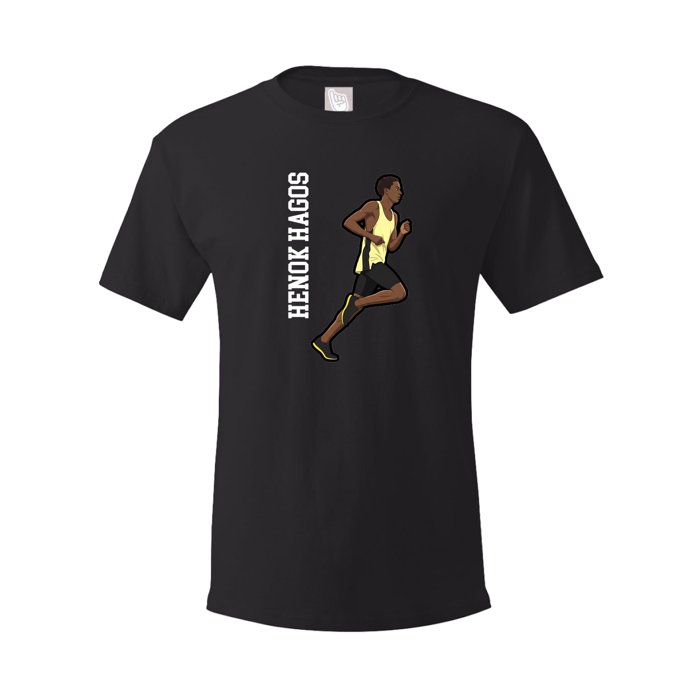 Tee — Name Vertical in Black