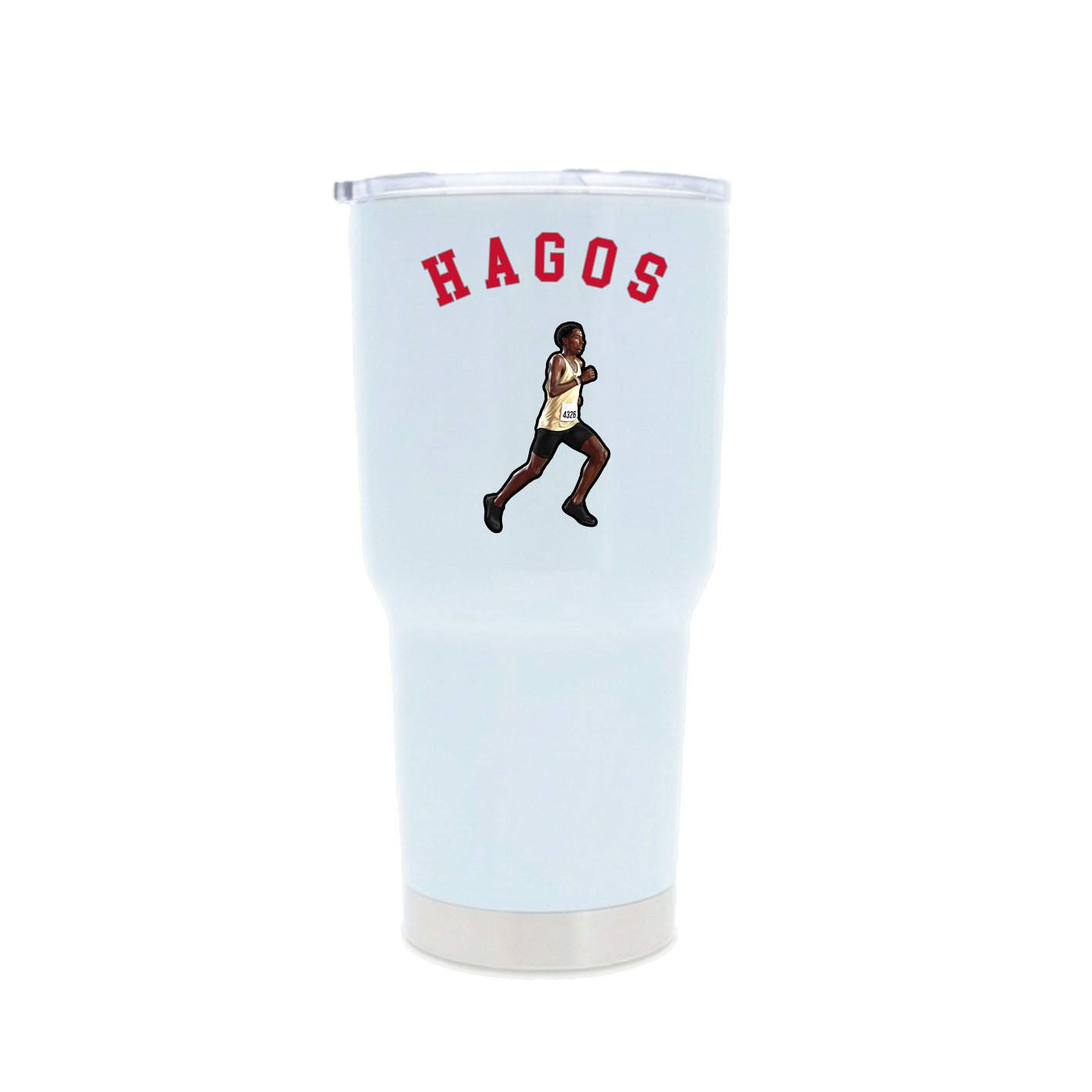 30oz Stainless Steel Tumbler — Shirsey Arch in White