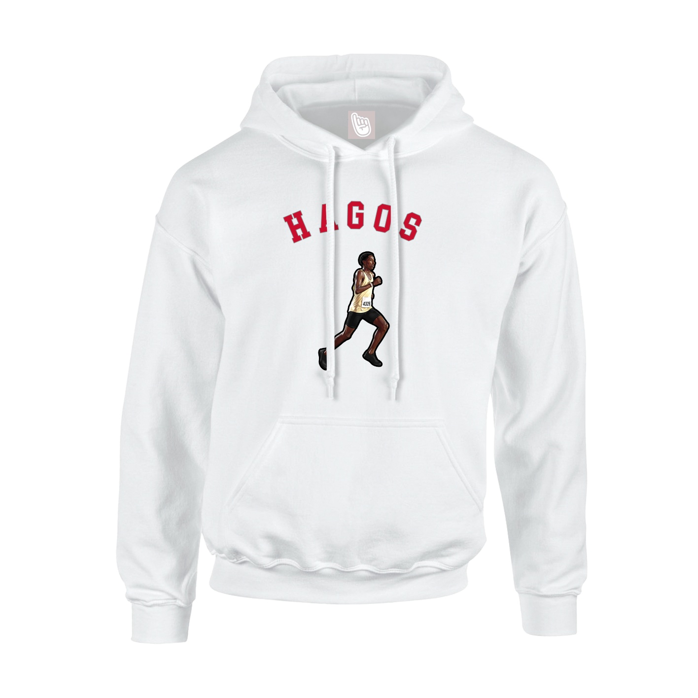 Hoodie — Shirsey Arch in White