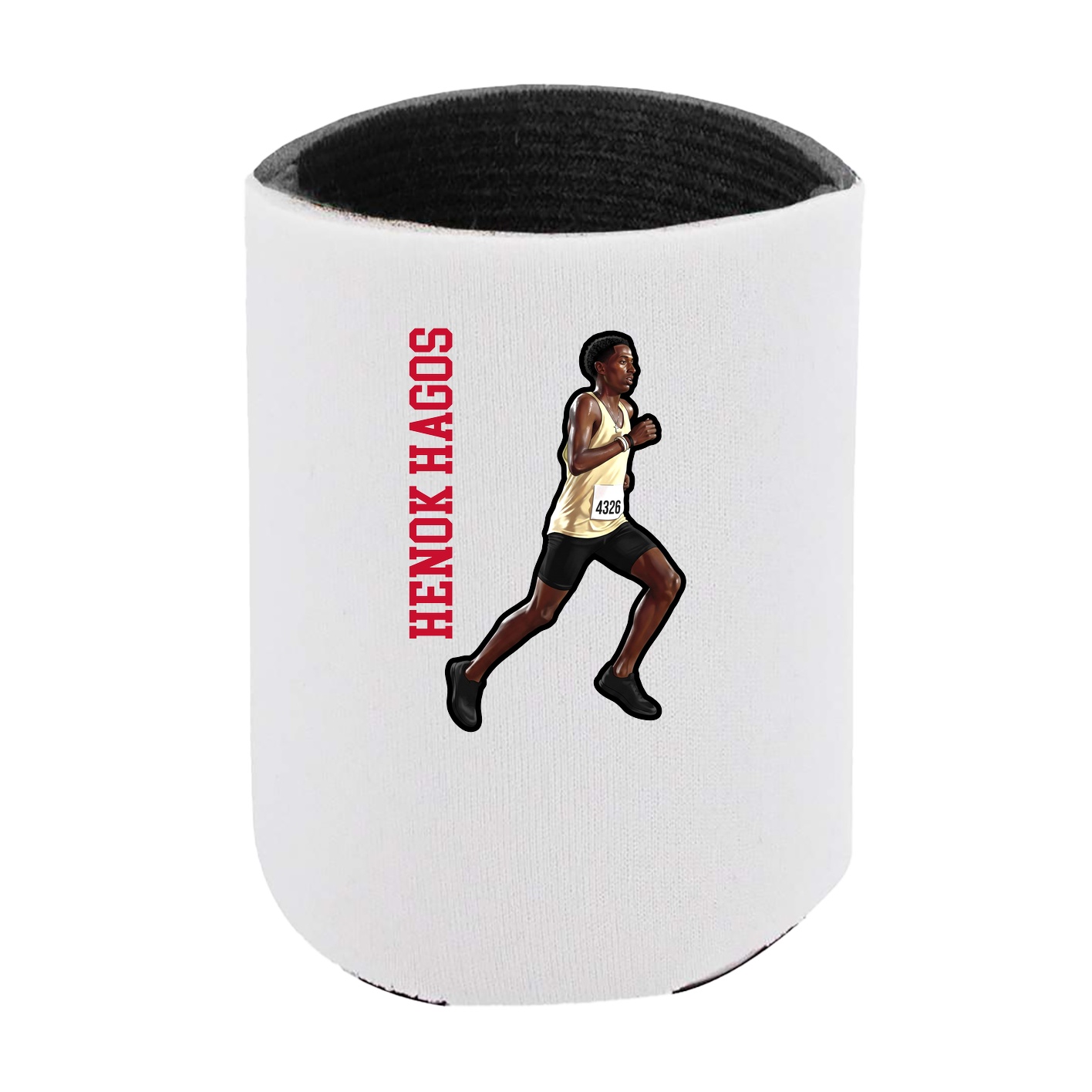 Can Holder — Name Vertical in White