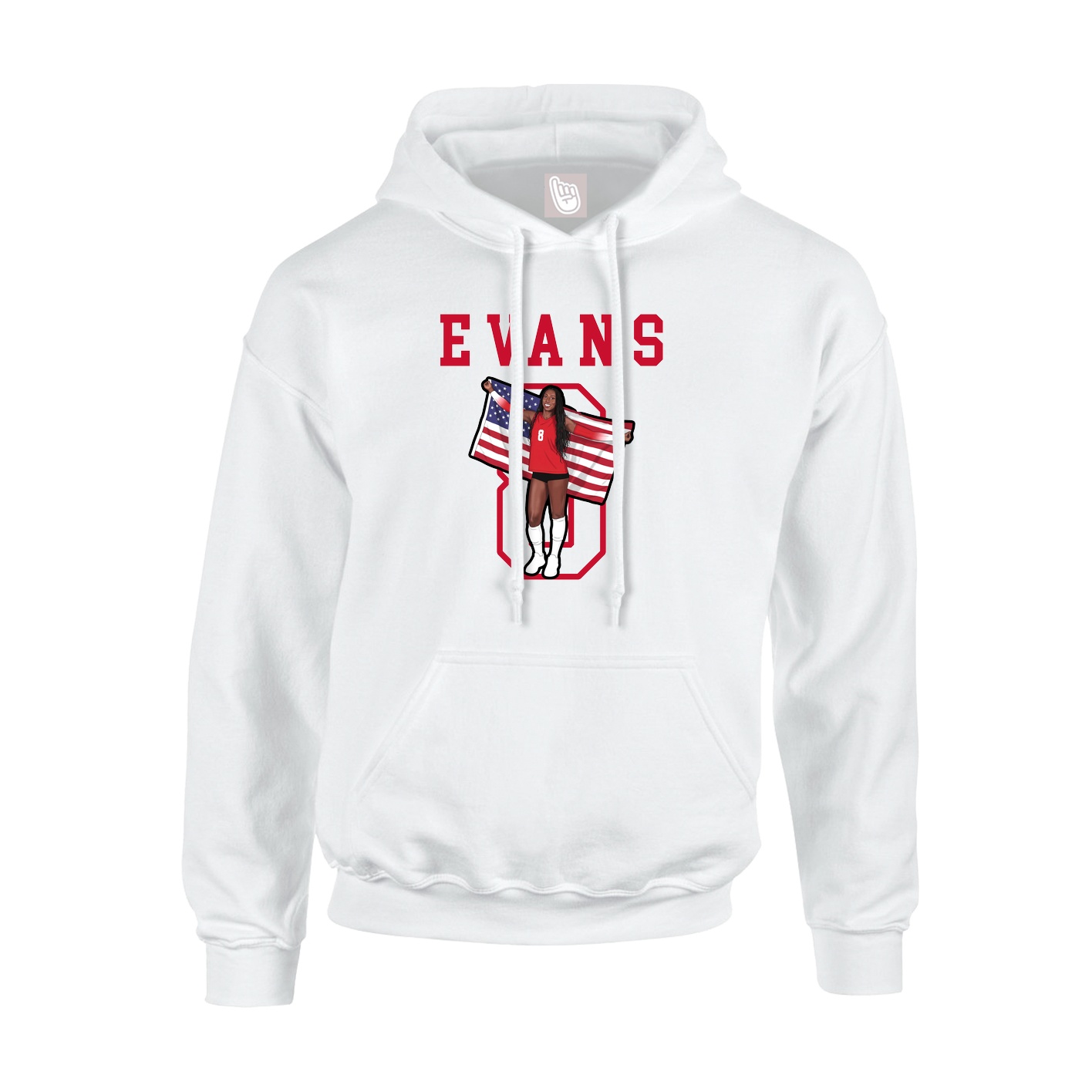 Hoodie — Shirsey in White