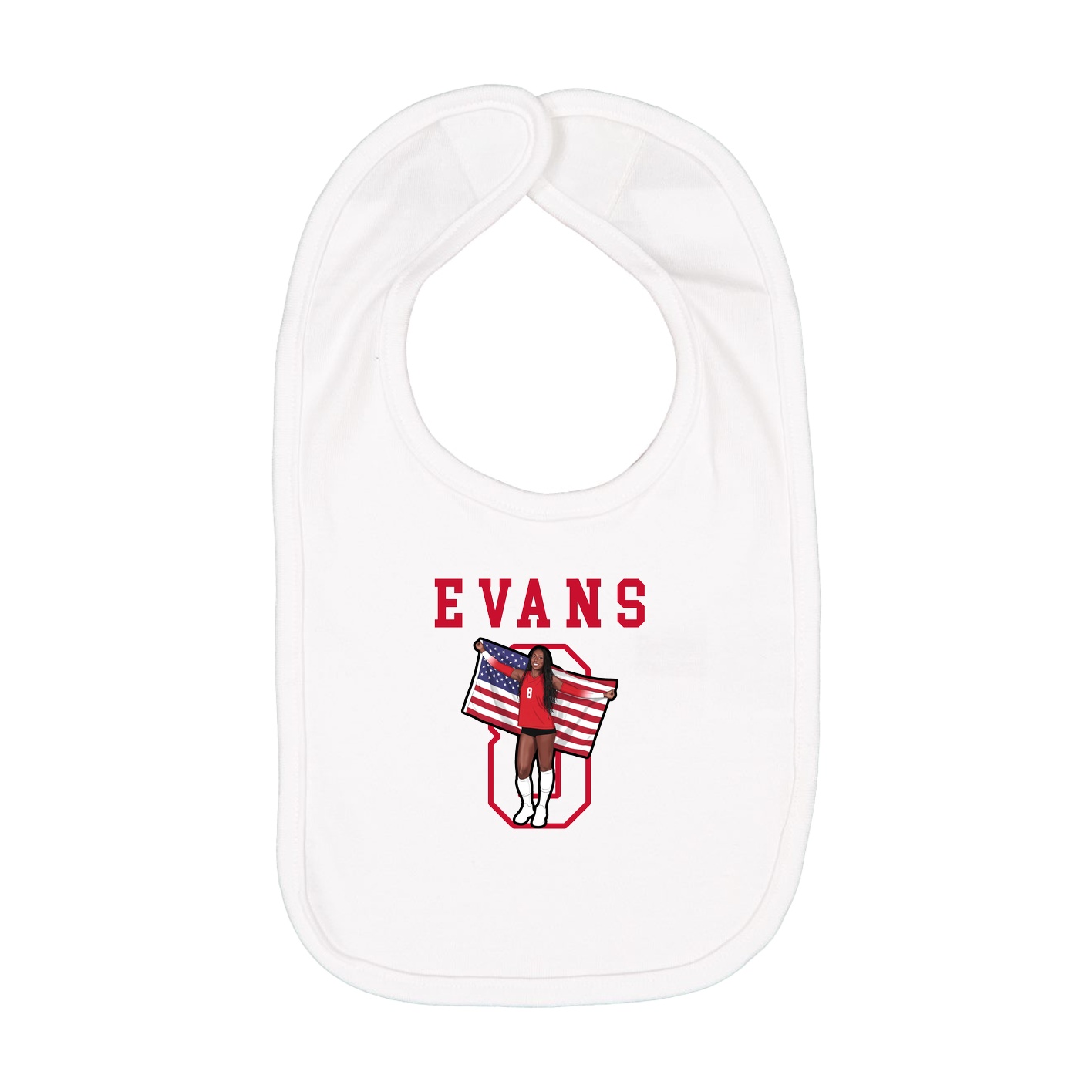 Infant Bib — Shirsey in White