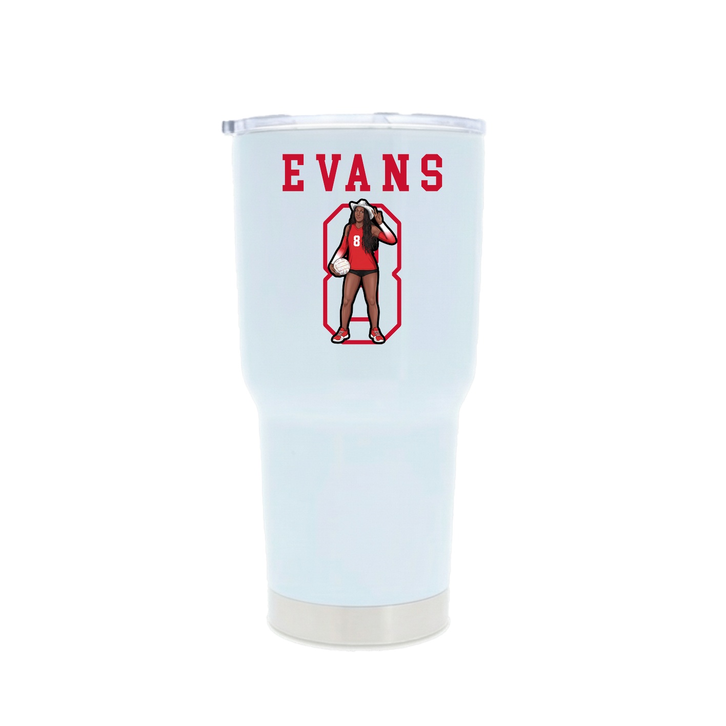 30oz Stainless Steel Tumbler — Shirsey in White