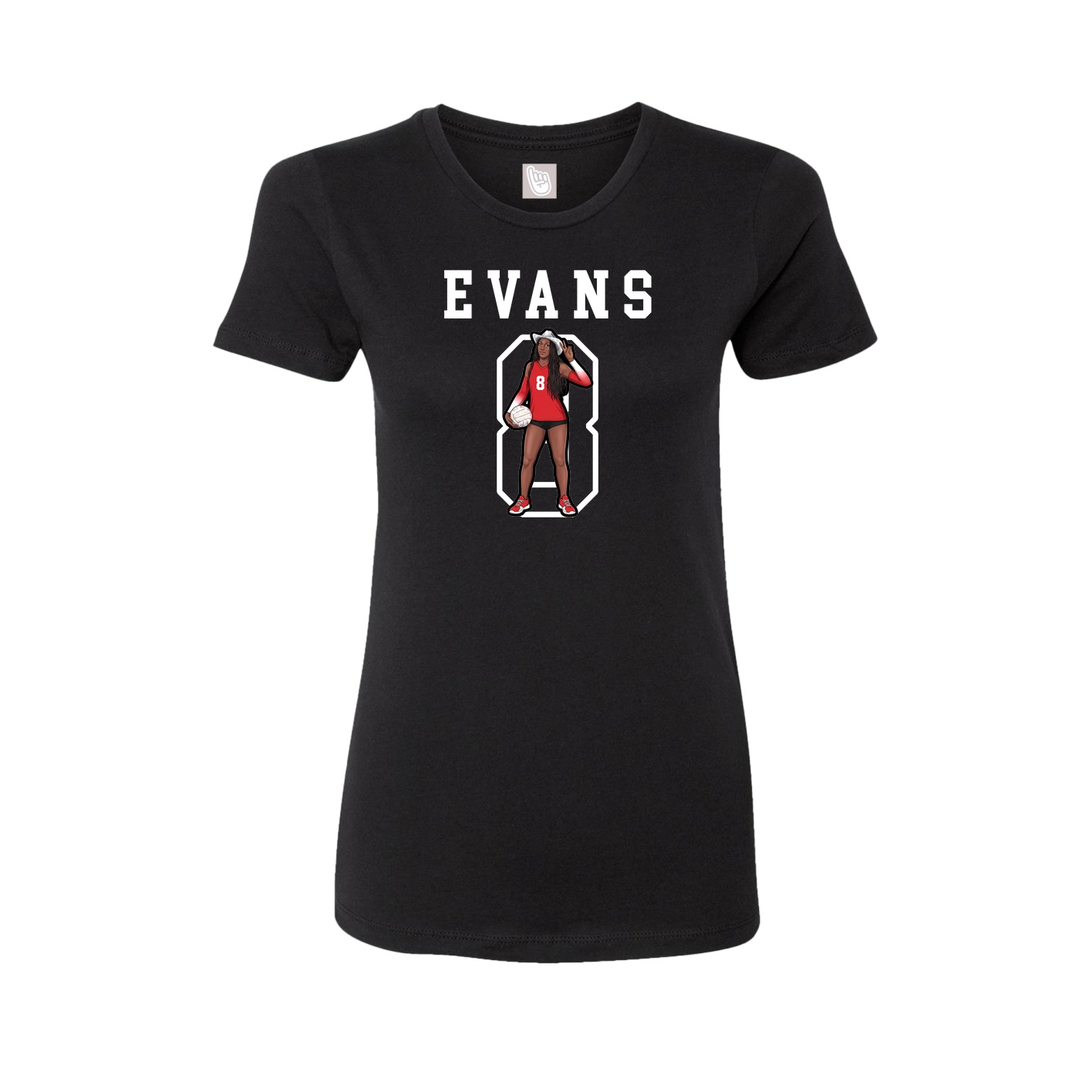 Fitted Women's Tee — Shirsey in Black