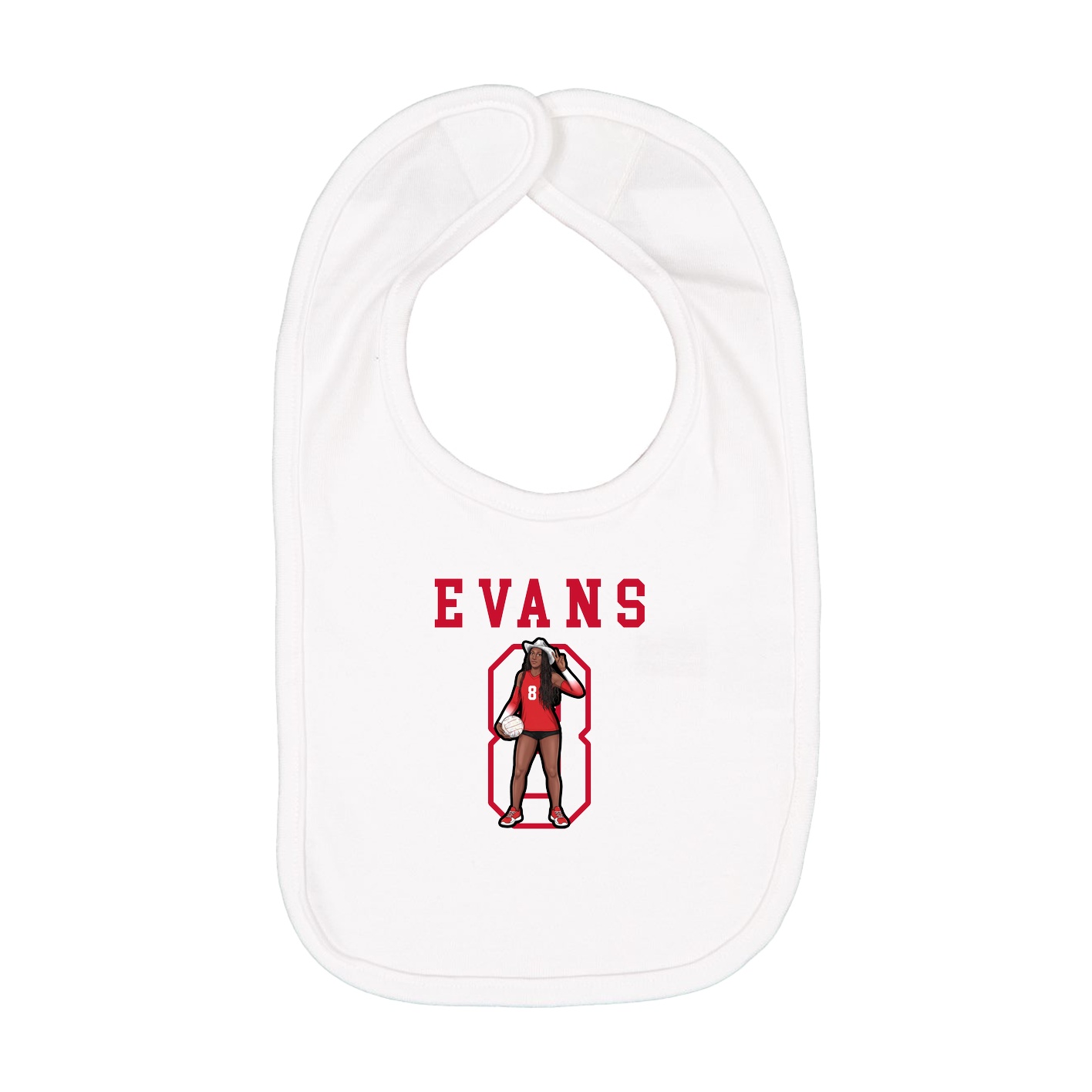 Infant Bib — Shirsey in White