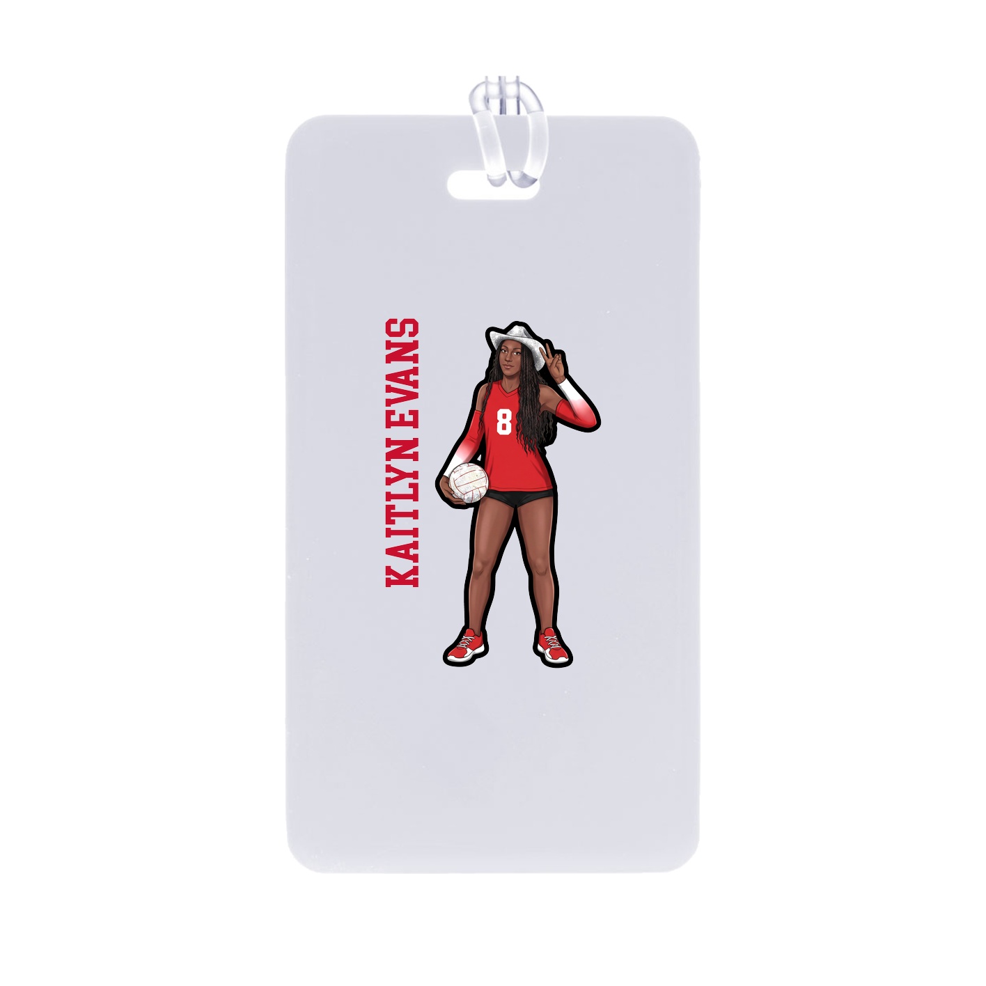 Bag Tag — Name Vertical in Classic