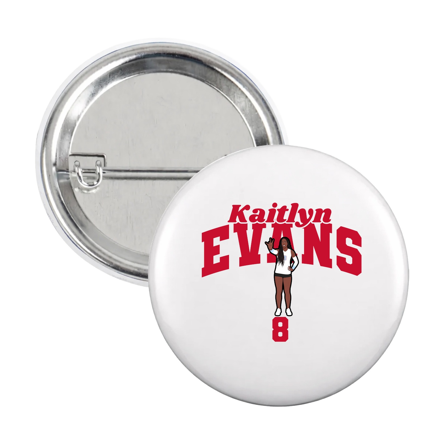 Game Day Button — Signature Arch in White
