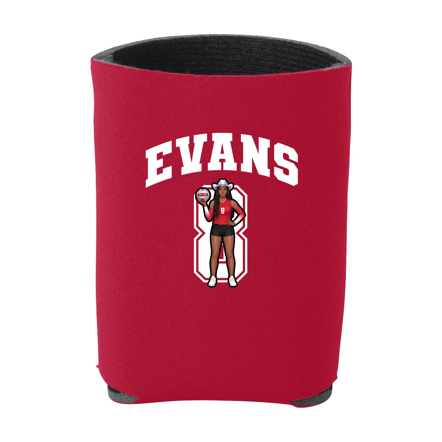 Can Holder — Number in Red