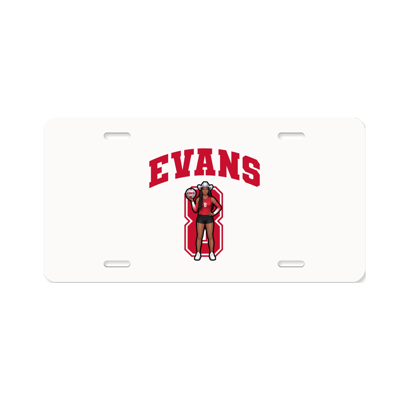 License Plate — Number in Classic