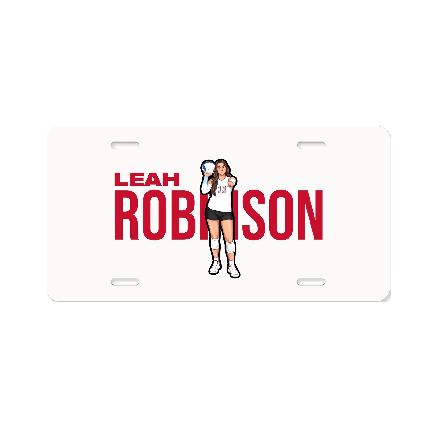 License Plate — Player Name in Classic
