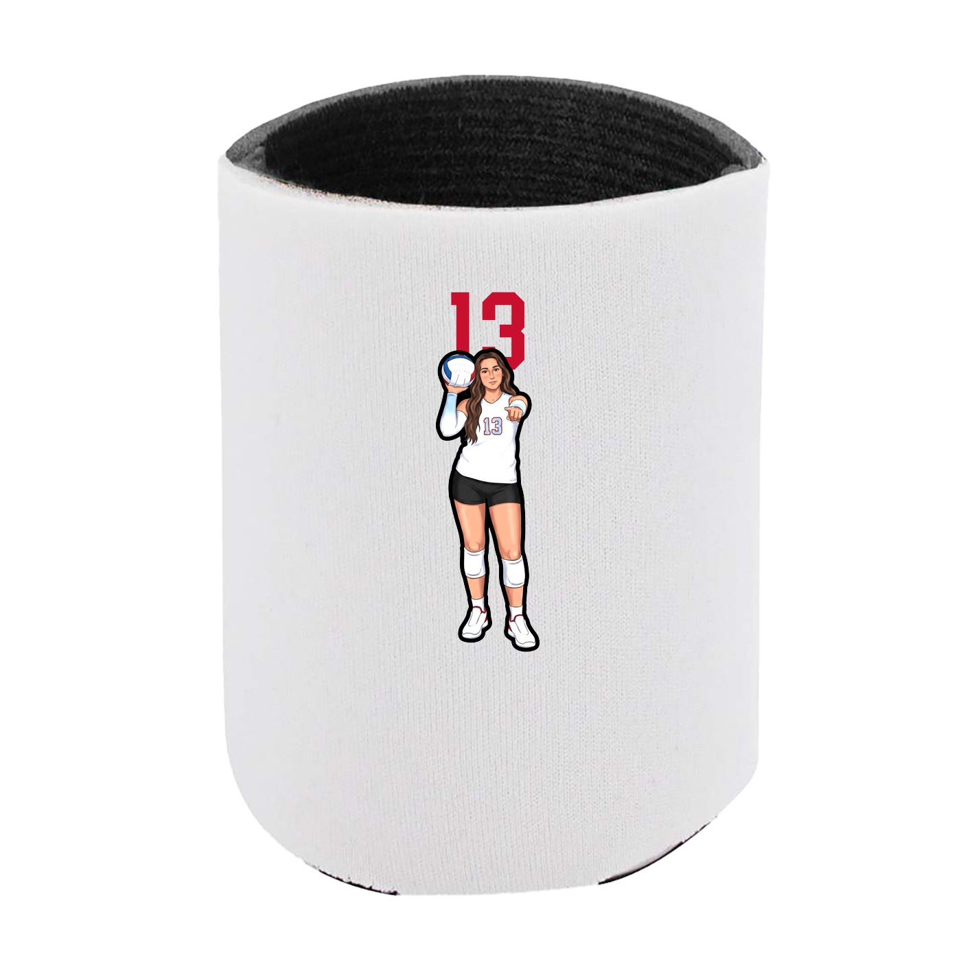 Can Holder — Number Top in White