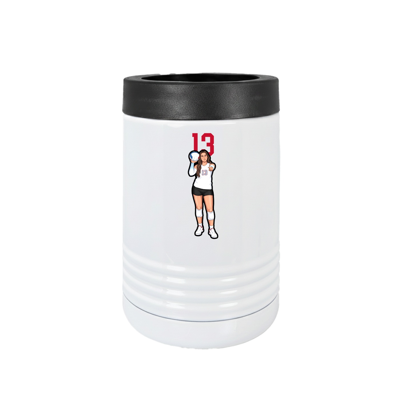 Beverage Holder — Number Top in White