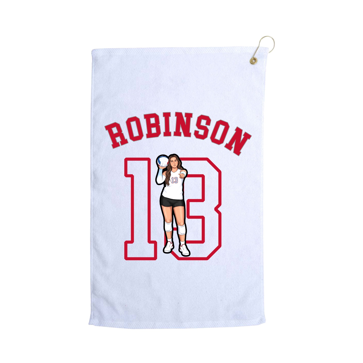 Golf Towel — Shirsey Arch in White