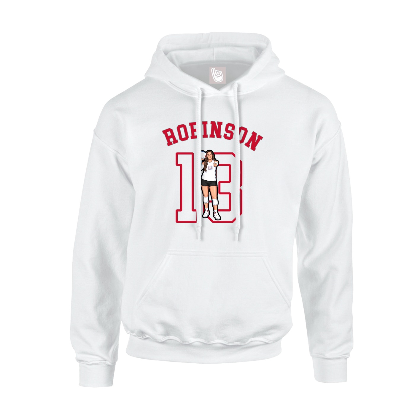 Hoodie — Shirsey Arch in White