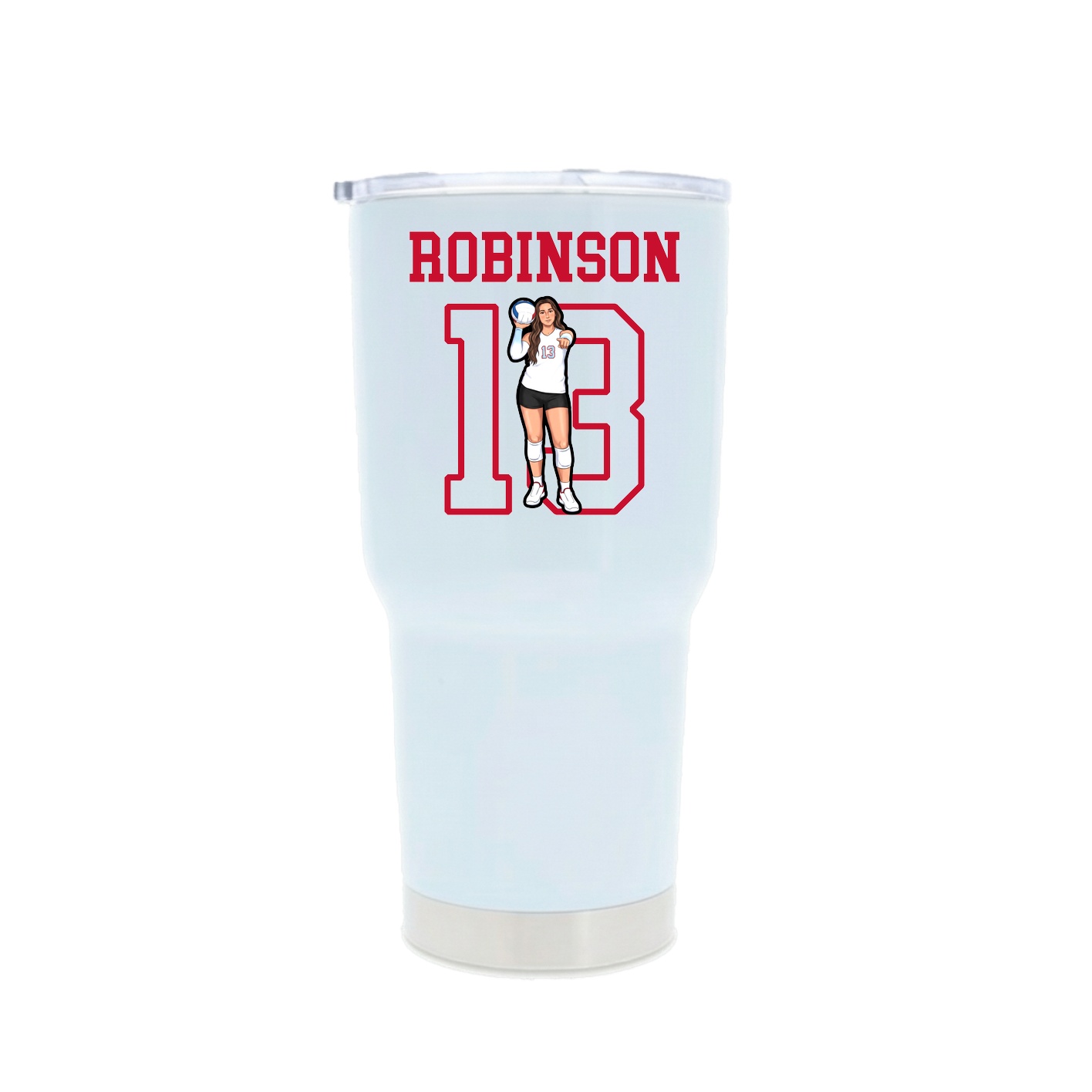 30oz Stainless Steel Tumbler — Shirsey in White